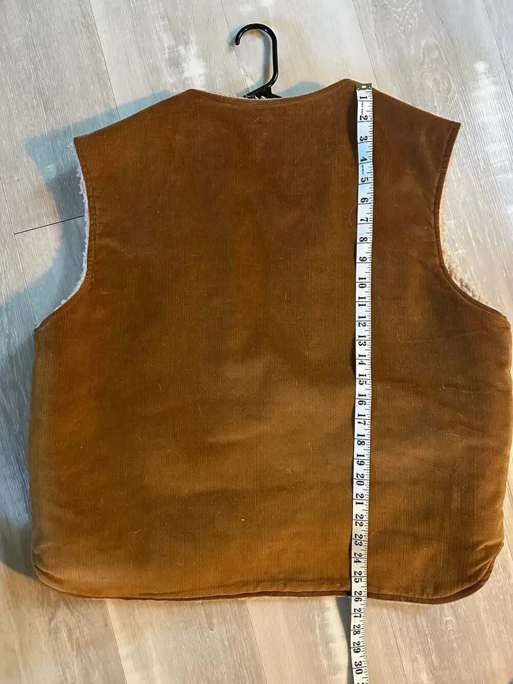 American Jac USA Vintage Corduroy Sherpa-Lined Vest